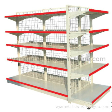 Wire Mesh Back Singel (double) Side Supermarket Shelving